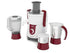 Philips Viva HL7715 700-Watt Juicer Mixer Grinder with 3 Jars (Pistil Red/White)