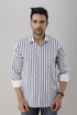 Striped Casual Slim Fit Shirt For Men