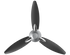 Usha Bloom Daffodil 1250mm 3 Blade Ceiling Fan Grey & Black