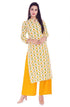 Hanumntra Rayon Print Woman Casual Women Kurta and Palazzo Set