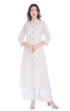 Hanumntra Rayon Gold Print Woman Casual Women Kurta and Palazzo Set