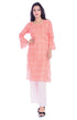 Hanumntra Cotton Slub Woman Party Wear kurti  & Palazzo Kurta Gold Print