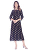 Hanumntra Rayon Gold Printed Woman Party Wear kurti kurta