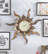Sun Shape Wooden Wall Clock for Home/Office Vintage Design/Antique Wall…