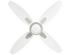 Usha Bloom Lily 1300mm 4 Blade Ceiling Fan White & Silver