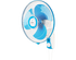 Usha Maxx Air Super 400mm Wall Fan Blue White