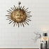 Smiling Surya/Sun Brass Wall Hanging (16 cm x 1 cm x 16, Brown and Golden)