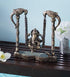 Brass metal Lord Ganesha Sculpture on Swing hanging-stage picknfast craft