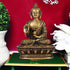 Brass Buddha Idol (7 Inch tall), Hand Crafted Lifestory Buddha Statue, Fine Carving Religious Idol, Antique Brass Sculpture, Vintage Decorative in Brass, Valuable Collection, Rustic Finish