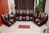 Sofa Cover 5 Seater Brown & Ivory