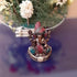 Lord Ganesha Wooden Statue with Stone Work Murti for Home Decor Pooja Room Gift Showpiece