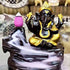 Lord Gold Ganesha Smoke Backflow Cone Incense Holder Decorative Showpiece with 10 Free Smoke Backflow Scented Cone Incenses Decorative Showpiece - 12 cm  (Wood, Black)