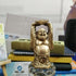 Brass Lucky Laughing Buddha Statue Standing Prosperity Figurine,  (2.3" x 1.8" x 3.7") Inches