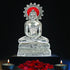 Lord Mahaveer Idol in White Metal 19cm