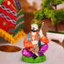Polyresin Rajasthani Men with Turban Playing Wind Instrument Showpiece | Cultural Statue for Home Decor - Multicolor