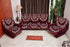 Sofa Cover 5 Seater Maroon