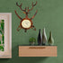 Decorative Wall Clock Living Room Large for Home Antique Wooden Handmade Deer Head Wall Clock picknfast craft
